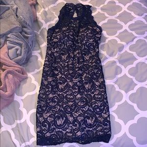 Navy Tight Mini Dress